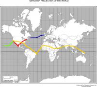 Mercator Projection Map